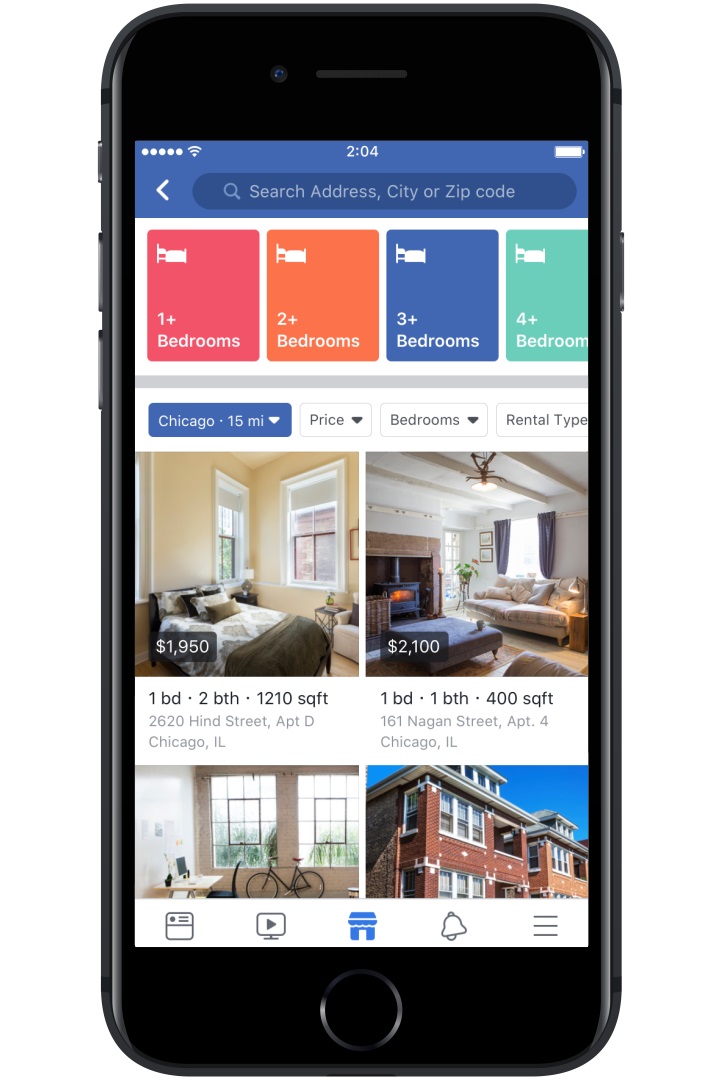 Facebook Marketplace Added Housing Rental Unit Listings From Apartment