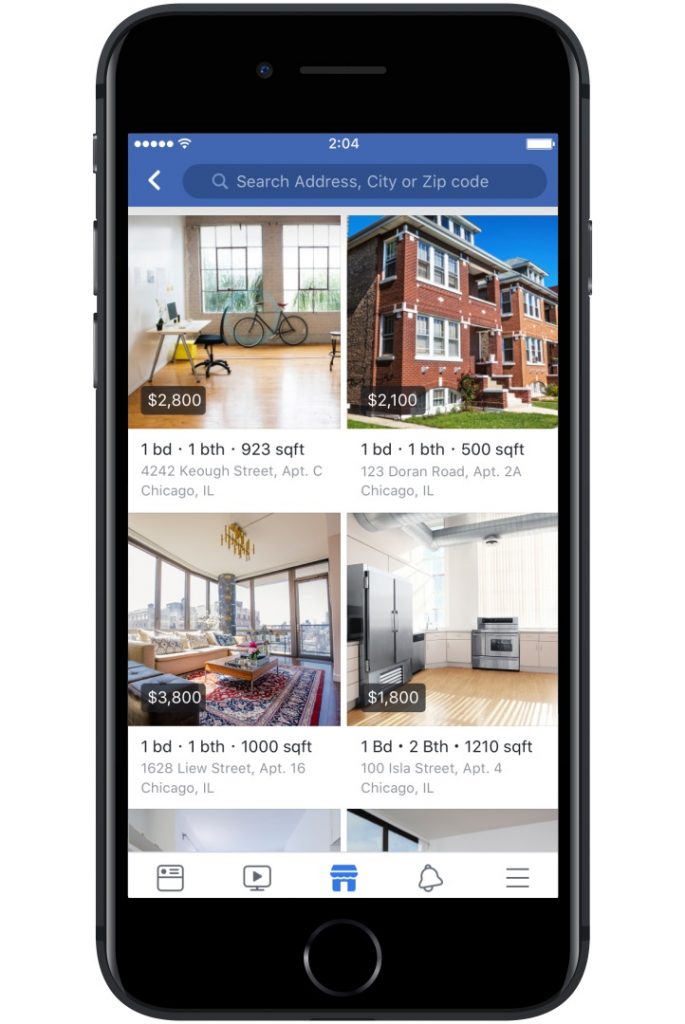Facebook Marketplace Added Housing Rental Unit Listings From Apartment