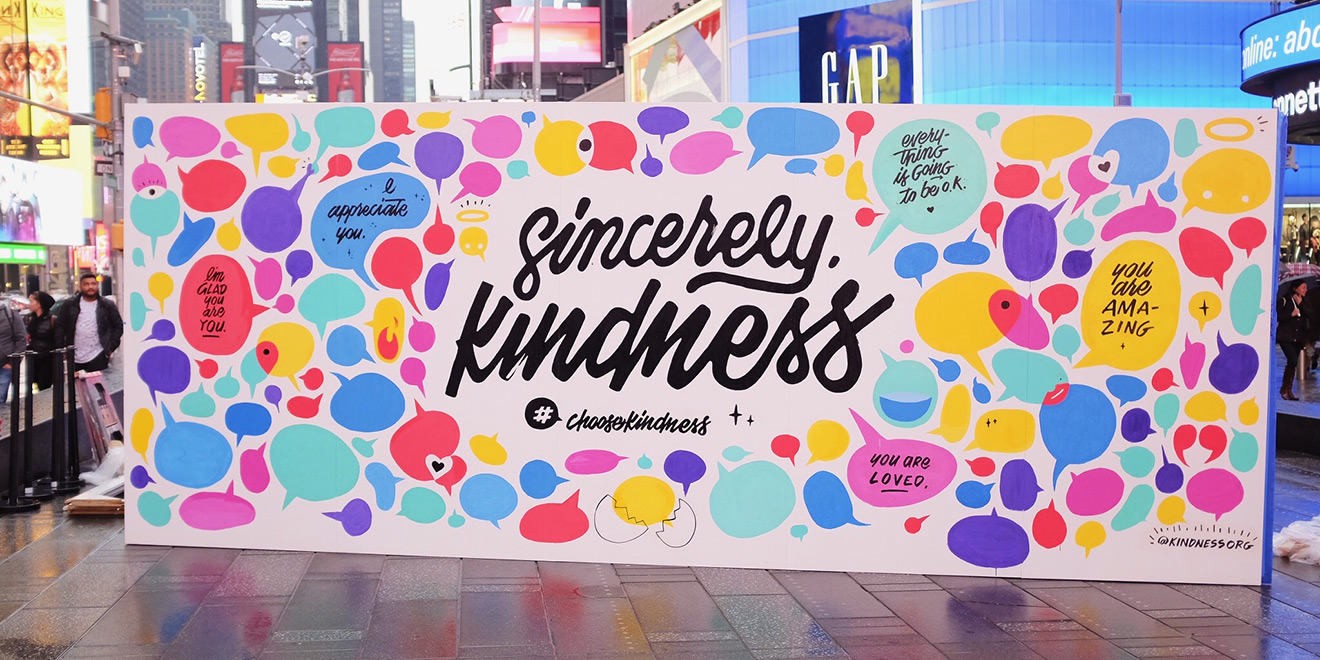 On World Kindness Day, This Organization Erected 3 Walls Across the