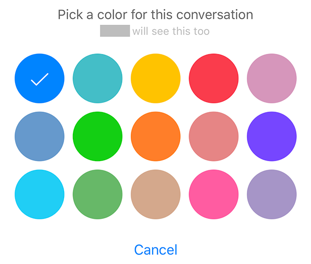 Facebook Messenger Here's How to Change a Conversation's Color