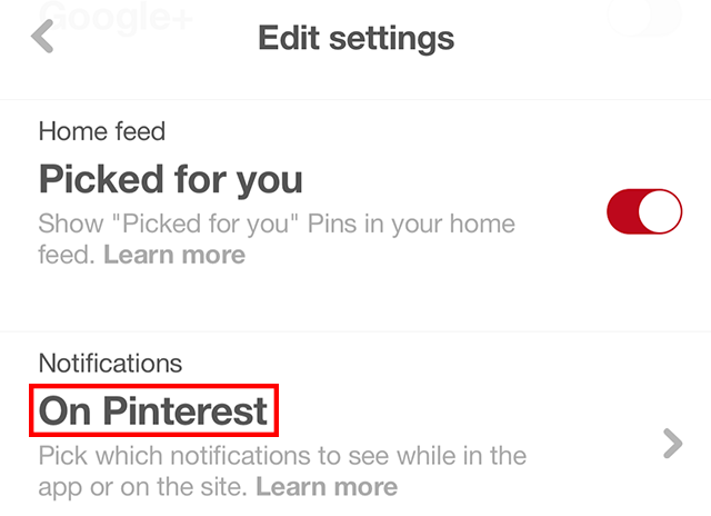 Pinterest Here S How To Turn Off In App Notifications Pinterest Here S How To Turn Off In App Notifications