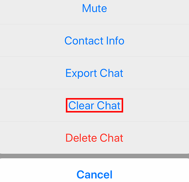 WhatsApp Here's How to Clear a Chat