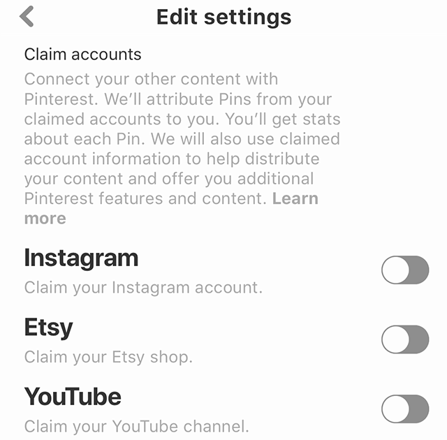 Pinterest Here's How to Claim Your Accounts on Other Social Platforms