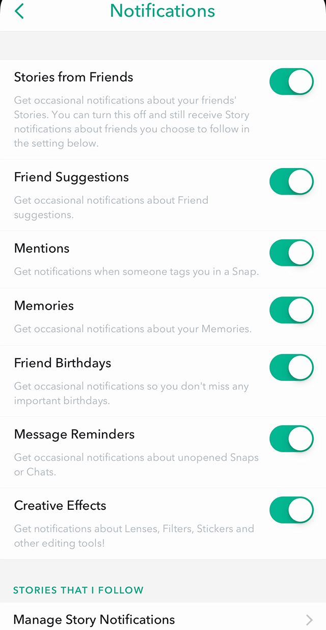 Snapchat Here's How to Manage the App's Notifications