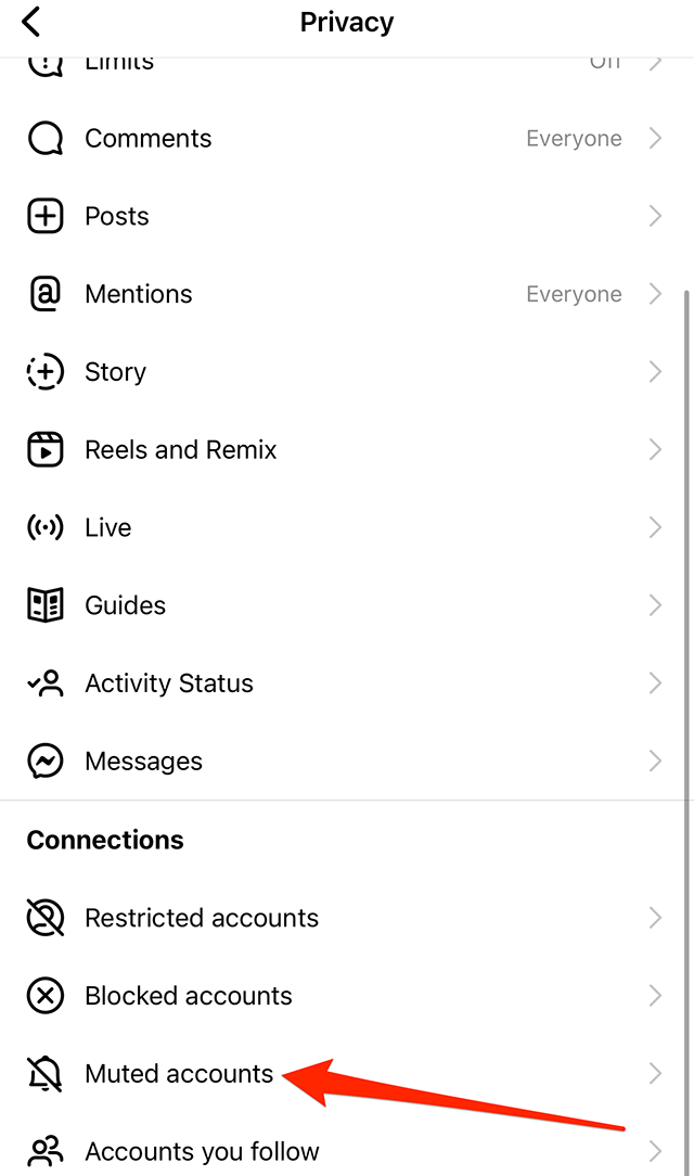 Instagram How to See Everyone You've Muted