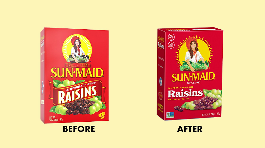 SunMaid Updated Its Iconic Logo to Appeal to Young Parents