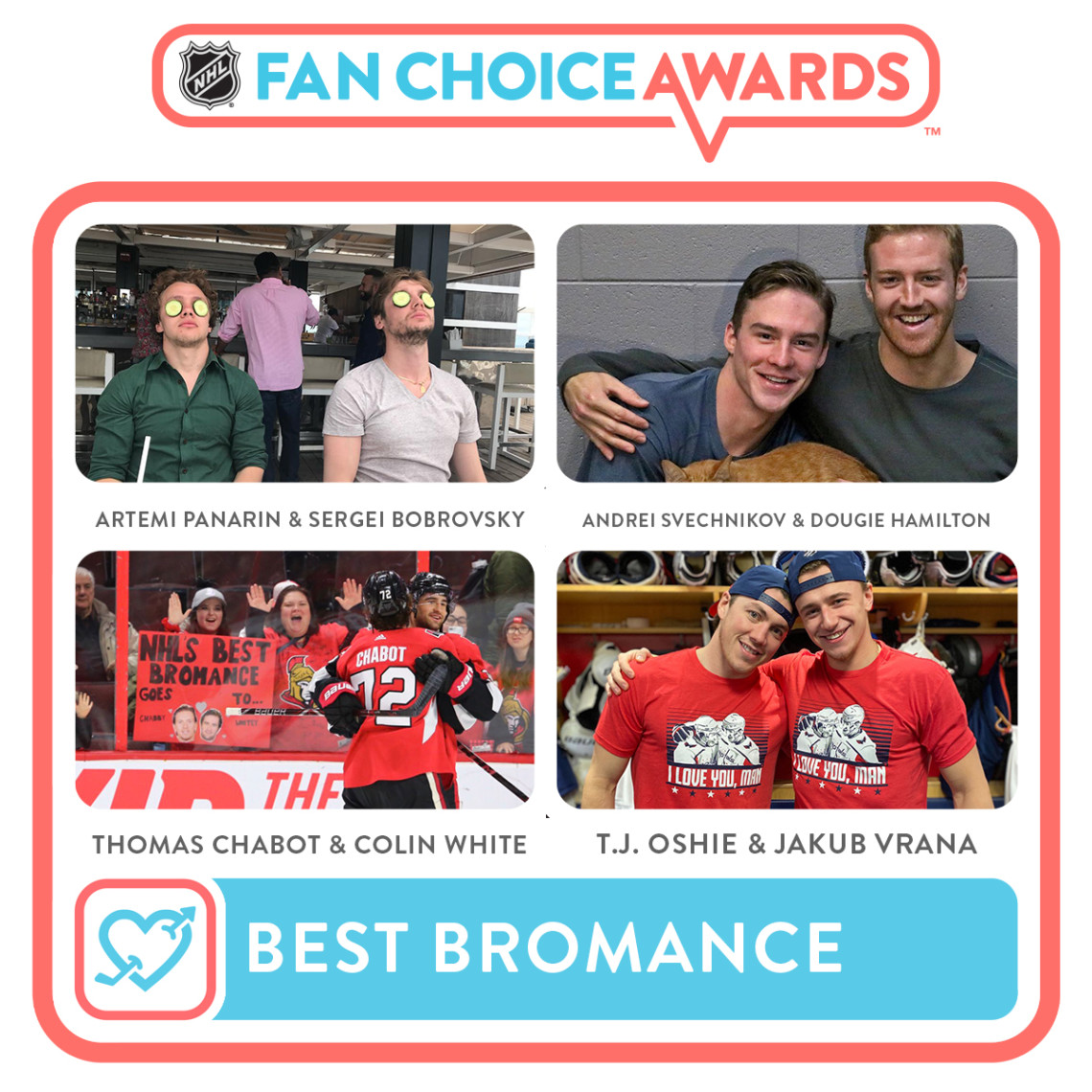 Voting Begins for 2020 NHL Fan Choice Awards