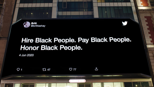 In Protest Cities, Twitter's Billboards Amplify Black Voices