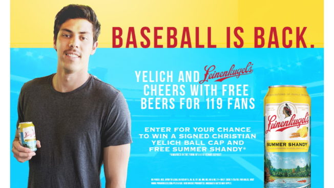 Christian Yelich Are Giving Away Beer 