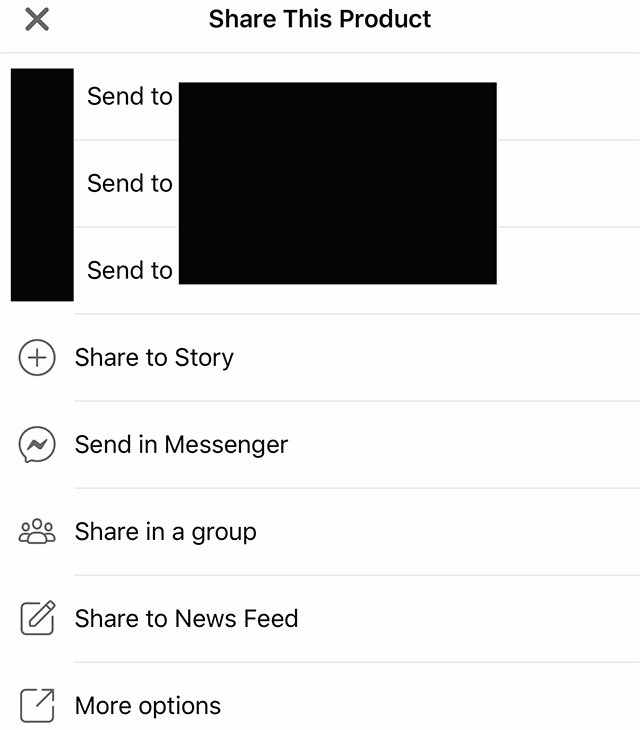 Facebook How to Share an Item From Facebook Shop