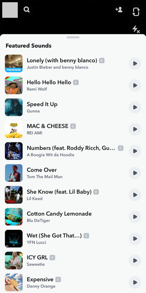 Snapchat How to Add Sounds to a Snap