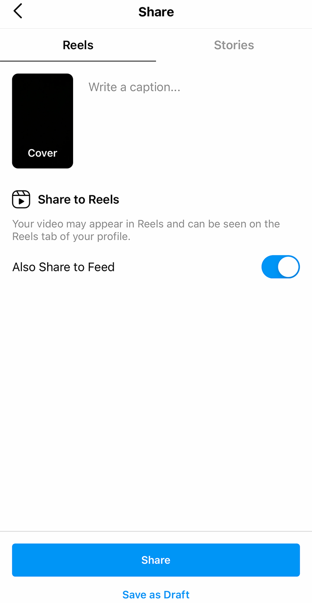 Instagram Reels How to Edit a Draft Reel