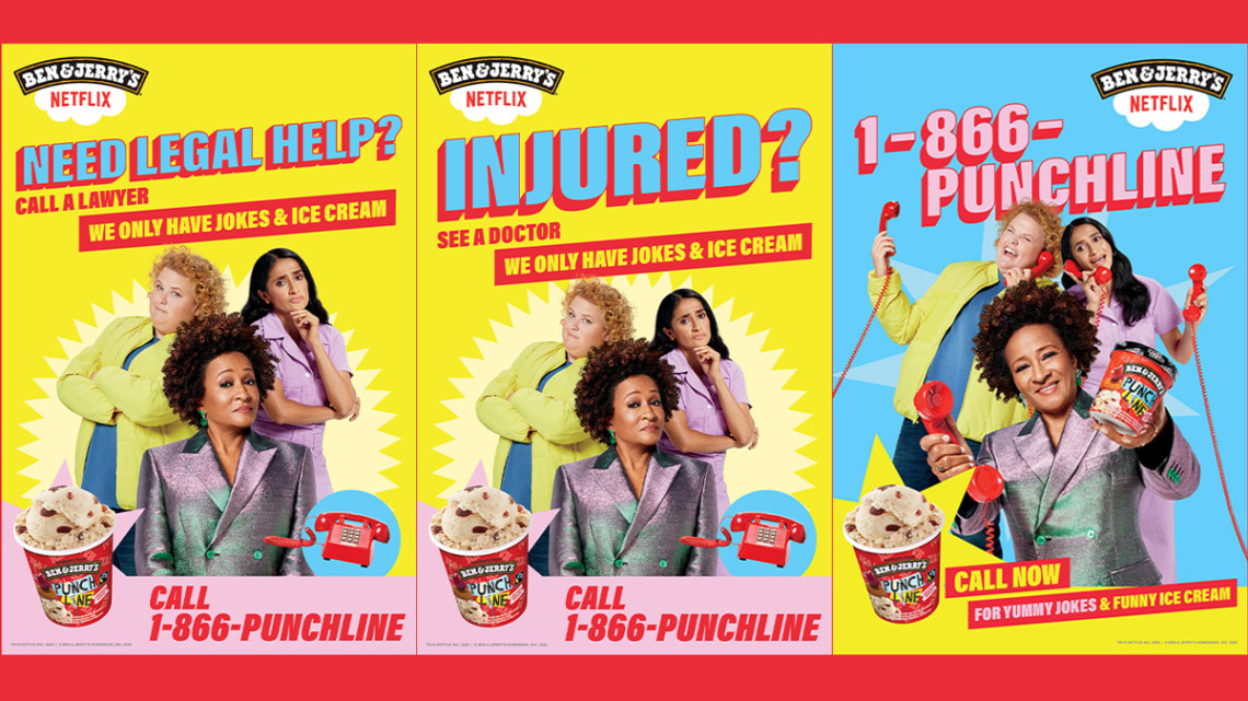 Need a Laugh? Call Netflix and Ben & Jerry’s Joke Hotline