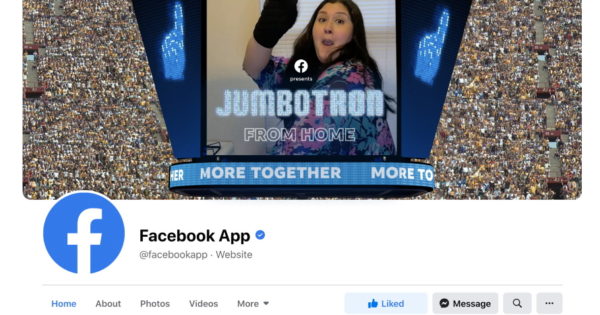 Facebook App Page's Cover Image to Become a Jumbotron During ... - Adweek