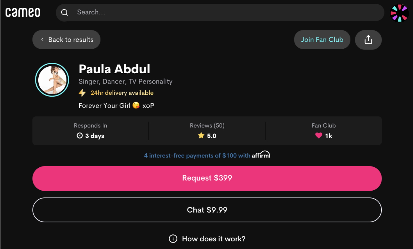 Cameo Begins Offering 24Hour Delivery YearRound