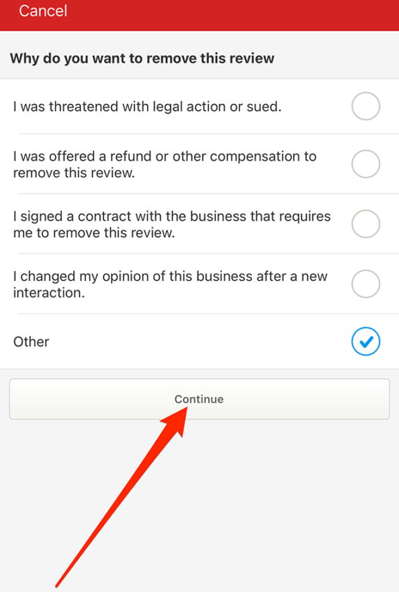 Yelp How to Delete a Review