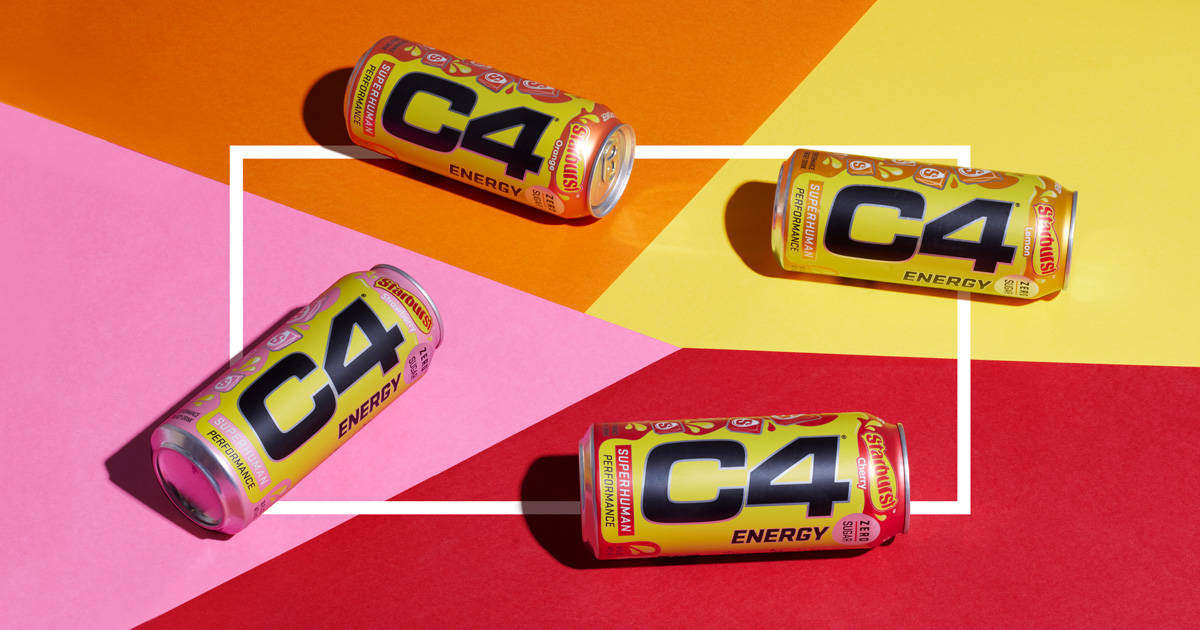 C4 Energy Drink Enters CandyCoated Partnership With Starburst