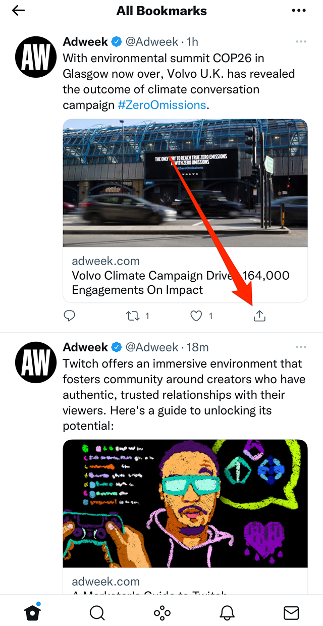 Twitter Blue How to Use Bookmark Folders