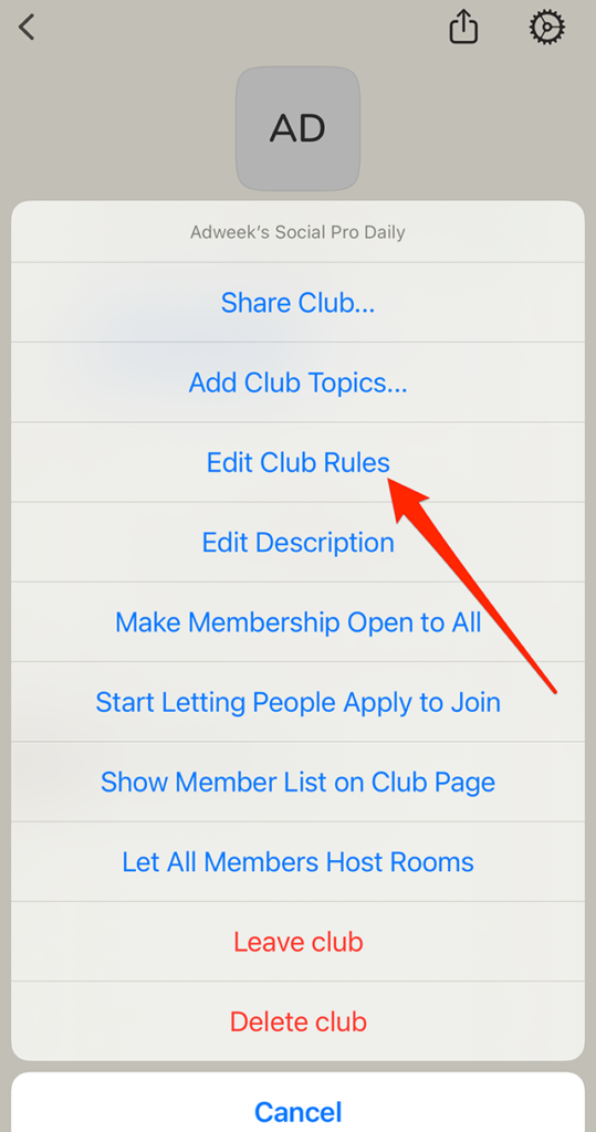 Clubhouse How to Edit Your Club Rules
