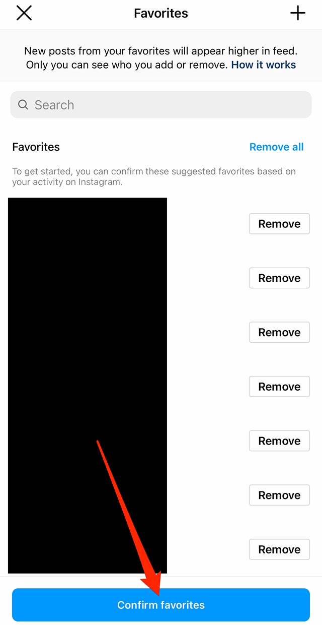 Instagram How to Add Accounts to Your Favorites