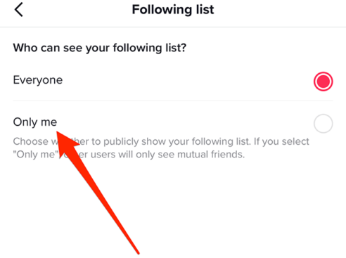 TikTok: How to Hide Your Following List