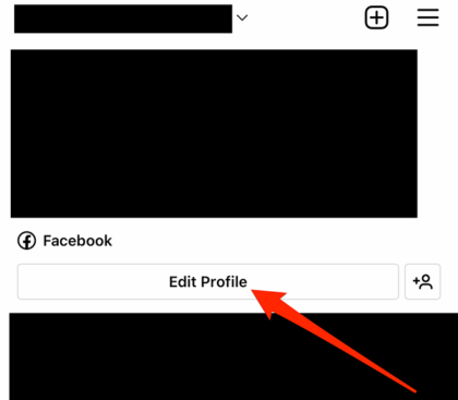 instagram facebook link remove
