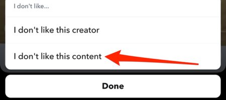 Snapchat Spotlight: How to Tell Snapchat You Don't Like Certain Content