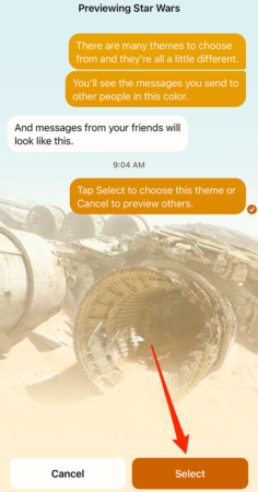 Messenger: How to Use the Star Wars Chat Theme