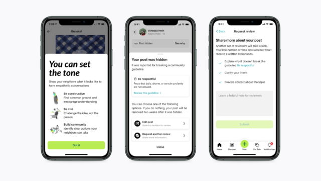 Nextdoor Rolls Out Constructive Conversations Reminder, Appeals for Hidden Content