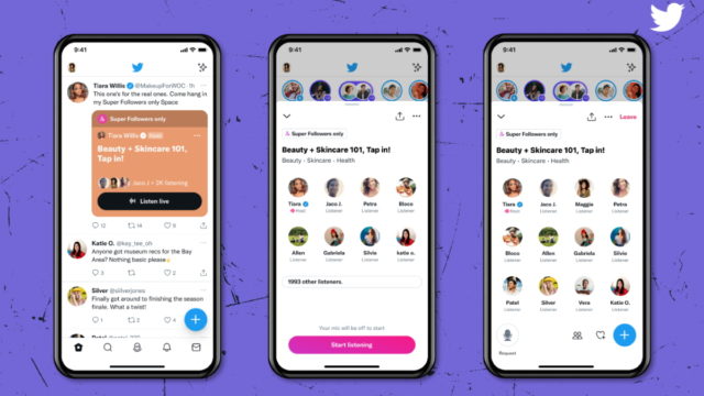 Twitter Introduces Super Follows Spaces