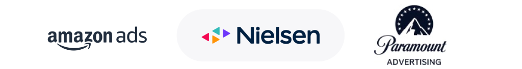 Upfronts Logo amazon ads, Nielsen, Paramount