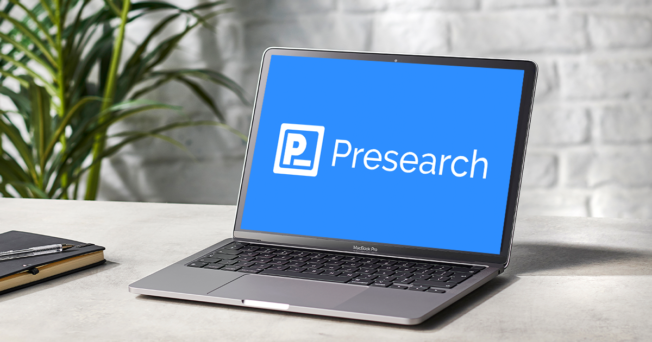 Presearch-logo-on-laptop-2022 Why Brands are Advertising on Crypto-Driven Search Engine Presearch