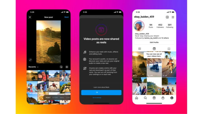 All Instagram Videos Under 15 Minutes Will Now Be Reels