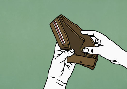 empty-wallet-finance-2022 who hands opening an empty wallet
