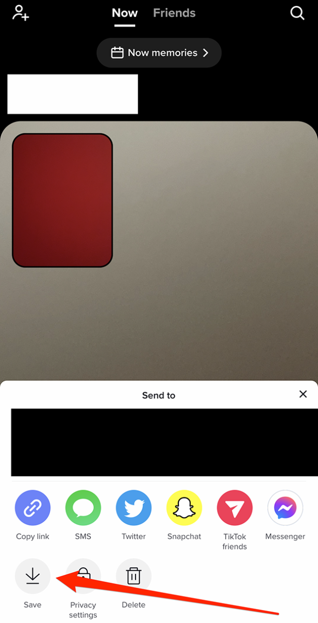 TikTok How to Save a TikTok Now Post