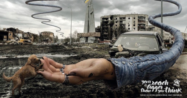 Illustrated Ads Highlight the Plight of Dogs in Ukraine Illustrated Ads Highlight the Plight of Dogs in Ukraine