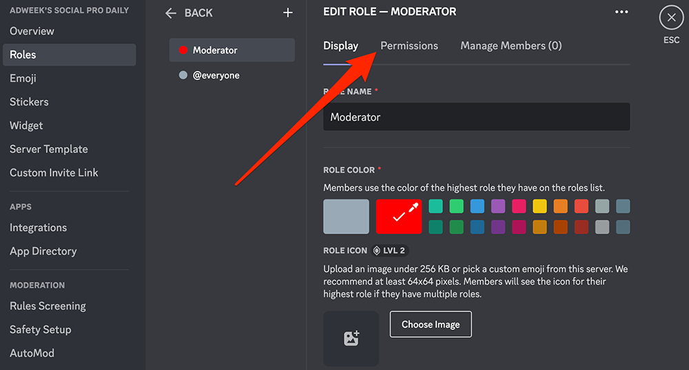 Discord How to Create Server Roles on Desktop