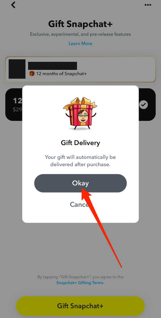 Snapchat How to Give Snapchat+ to a Friend