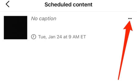 Instagram: How to Reschedule a Scheduled Post