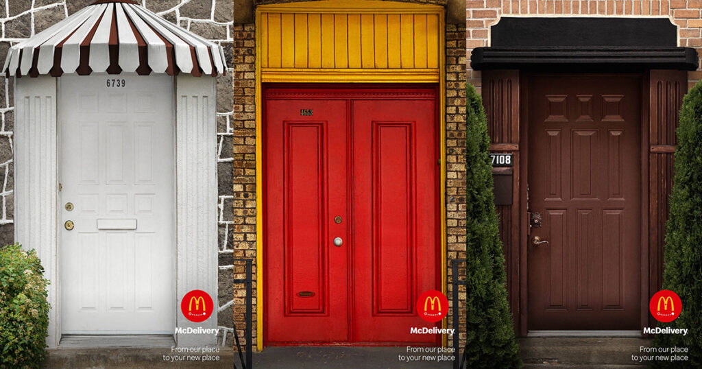 McDonald's Ads Feature Doors Resembling Its Menu Items