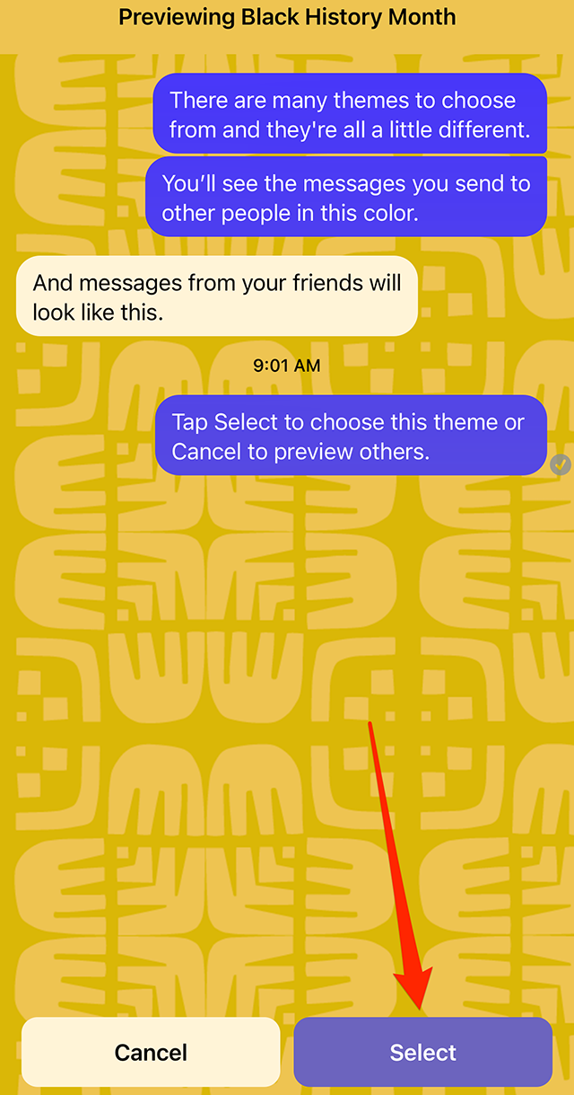 Messenger How to Use the Black History Month Chat Theme