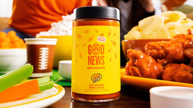 Chicago-based Good News, part of the Cresco Labs cannabis conglomerate, wants to drift off Big Game energy with a THC-infused wing sauce.