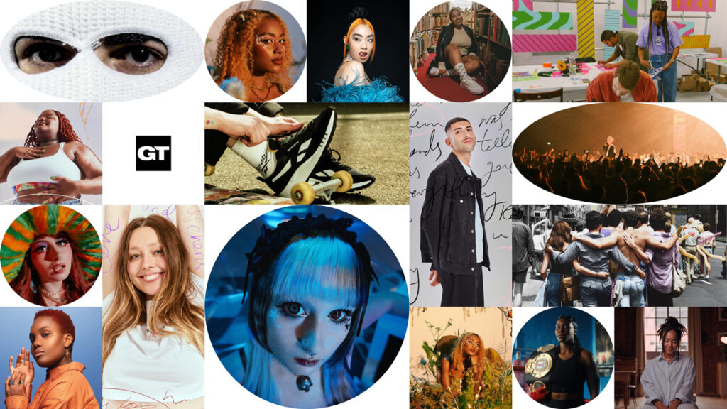 a collage of LGBTQ+ people